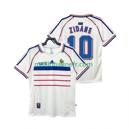 Maillot de Foot France ZIDANE 10 Extérieur Retro 1998